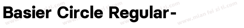 Basier Circle Regular字体转换